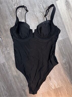 Black One-Piece Swimsuit